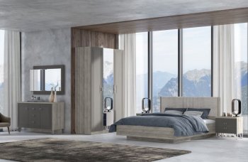 Спальный гарнитур Лежер модульный, холст вулканический (СанТан) в Асбесте - asbest.mebel-e96.ru