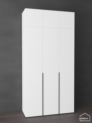 Шкаф с антресолью 1200 мм Linnea MHR-3A-1 2450х1200х510 (Белый-М 11.1.1) в Асбесте - asbest.mebel-e96.ru