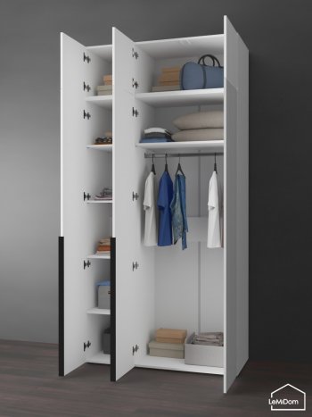 Шкаф с антресолью 1200 мм Linnea MHR-3A-1 2450х1200х510 (Белый-М 11.1.1) в Асбесте - asbest.mebel-e96.ru
