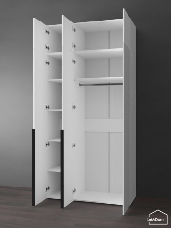 Шкаф с антресолью 1200 мм Linnea MHR-3A-1 2450х1200х510 (Белый-М 11.1.1) в Асбесте - asbest.mebel-e96.ru