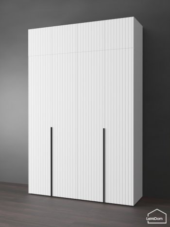 Шкаф с антресолью 1600 мм Linnea MHR-4A-1 2450х1600х510 (Белый-М 11.1.1) в Асбесте - asbest.mebel-e96.ru