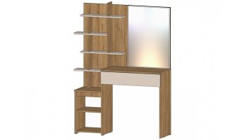 Стол туалетный Ленора вотан/Кашемир (Лин) в Асбесте - asbest.mebel-e96.ru