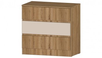 Комод 3 ящика Ленора вотан/Кашемир (Лин) в Асбесте - asbest.mebel-e96.ru | фото