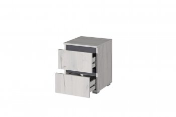 Тумба прикроватная Лиана графит (Зарон) в Асбесте - asbest.mebel-e96.ru | фото