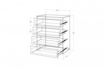Комод Лиана графит (Зарон) в Асбесте - asbest.mebel-e96.ru