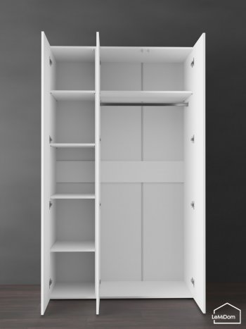 Шкаф Linnea MHR-3PO-1 2050х1200х510 (Белый-М 11.1.2) в Асбесте - asbest.mebel-e96.ru