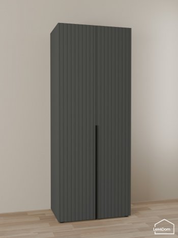 Шкаф Linnea MHR-2 2050х800х510 (Графит-М 11.1.25) в Асбесте - asbest.mebel-e96.ru