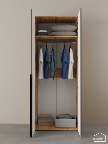 Шкаф Linnea MHR-2 2050х800х510 (ДВ-М 11.1.25) в Асбесте - asbest.mebel-e96.ru