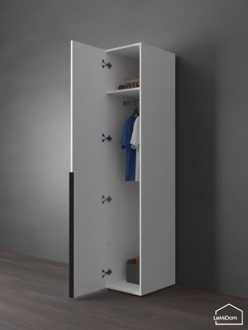 Шкаф Linnea MHR-1 2050х400х510 (Белый-М 11.1.2) в Асбесте - asbest.mebel-e96.ru