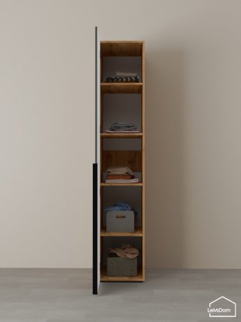 Шкаф Linnea MHR-1-2 2050х400х510 (ДВ-М 11.1.25) в Асбесте - asbest.mebel-e96.ru