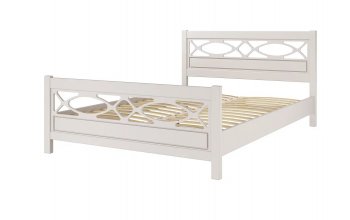 Кровать из массива Лоренса льняной (БМ) в Асбесте - asbest.mebel-e96.ru