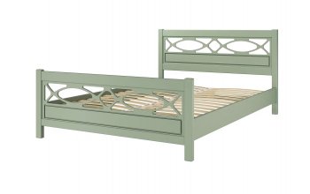 Кровать из массива Лоренса Зеленый самшит (БМ) в Асбесте - asbest.mebel-e96.ru