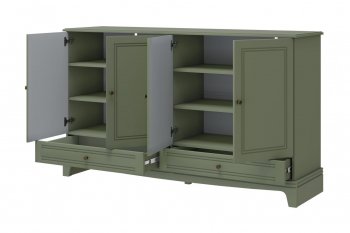 Комод 4 двери 2ящ. Лорето, зеленый самшит (БМ) в Асбесте - asbest.mebel-e96.ru