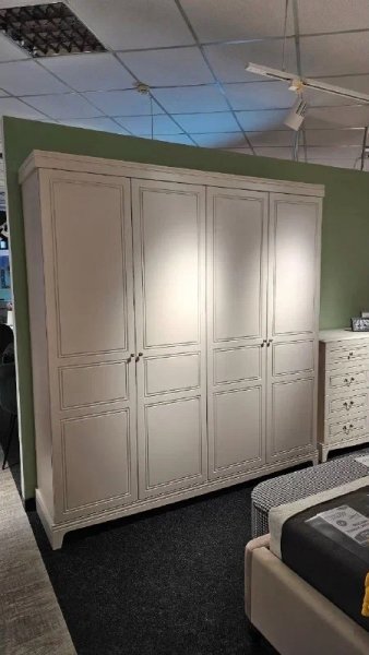Спальный гарнитур Лорето, модульный, льняной (БМ) в Асбесте - asbest.mebel-e96.ru