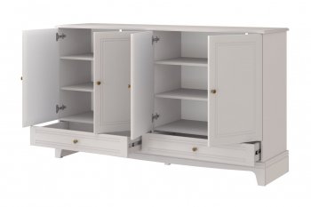 Комод 4 двери 2ящ. Лорето, льняной (БМ) в Асбесте - asbest.mebel-e96.ru