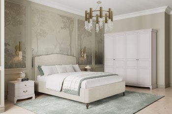 Спальный гарнитур Лорето, модульный, льняной (БМ) в Асбесте - asbest.mebel-e96.ru