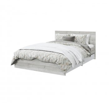 Кровать с ящиками Лори дуб серый (МЛК) в Асбесте - asbest.mebel-e96.ru | фото