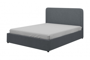Кровать двуспальная Луиза холодный серый (БМ) в Асбесте - asbest.mebel-e96.ru