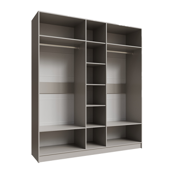 Шкаф Мадрид 2000 мм без зеркала, кашемир (Текс) в Асбесте - asbest.mebel-e96.ru