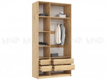 Шкаф 1200 мм Марвэл с доп. ящиками, крафт/грин (Миф) в Асбесте - asbest.mebel-e96.ru