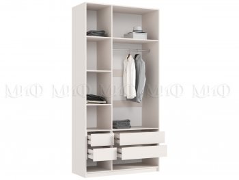 Шкаф 1200 мм Марвэл с доп. ящиками, кашемир (Миф) в Асбесте - asbest.mebel-e96.ru