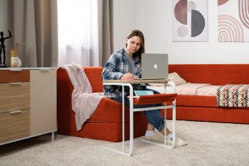Стол журнальный Марвэл 12.122 белый (Моби) в Асбесте - asbest.mebel-e96.ru