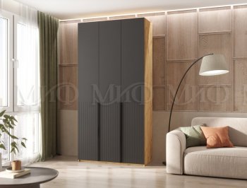 Шкаф 1200 мм Марвэл крафт/графит (Миф) в Асбесте - asbest.mebel-e96.ru