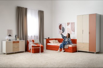 Набор детской мебели Марвэл модульный, бел. (Моби) в Асбесте - asbest.mebel-e96.ru