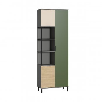 Шкаф комбинированный Марвэл 13.22 сер (Моби) в Асбесте - asbest.mebel-e96.ru