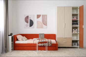Набор детской мебели Марвэл модульный, бел. (Моби) в Асбесте - asbest.mebel-e96.ru