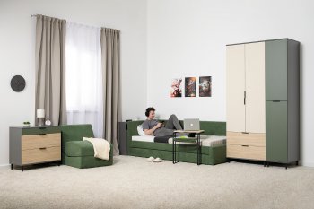 Набор детской мебели Марвэл модульный, сер. (Моби) в Асбесте - asbest.mebel-e96.ru