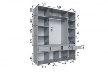 Шкаф 2000 мм Мерида серый камень/графит (Микон) в Асбесте - asbest.mebel-e96.ru