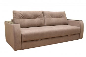 Диван Милан 3, НПБ, ткань Монако 02 (какао) (Хит Диван) в Асбесте - asbest.mebel-e96.ru
