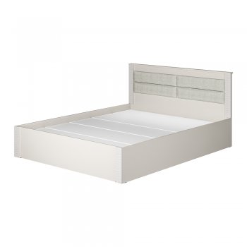 Кровать двуспальная Монако КР-16 кашемир (БТС) в Асбесте - asbest.mebel-e96.ru