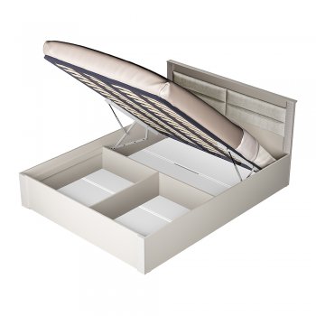 Кровать с подъемным механизмом Монако КР-16 Кашемир (БТС) в Асбесте - asbest.mebel-e96.ru