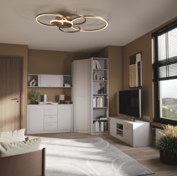 Стенка Монако Кашемир комп.1 (модульная) (БТС) в Асбесте - asbest.mebel-e96.ru