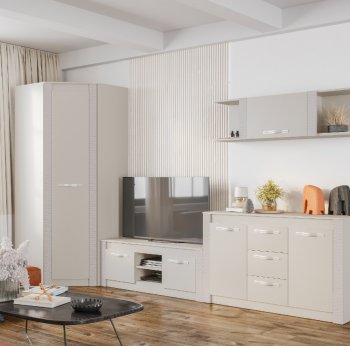 Стенка Монако Кашемир комп.2 (модульная) (БТС) в Асбесте - asbest.mebel-e96.ru