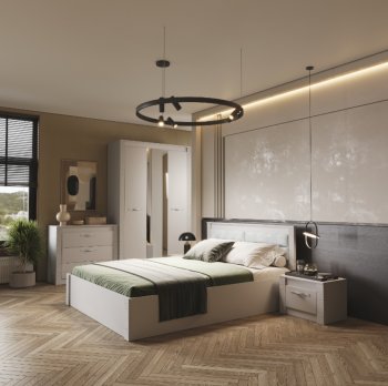 Спальный гарнитур Монако Кашемир (модульный) (БТС) в Асбесте - asbest.mebel-e96.ru