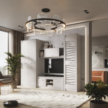 Стенка Монако Кашемир комп.3 (модульная) (БТС) в Асбесте - asbest.mebel-e96.ru