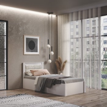 Кровать Монако КР-17 кашемир (БТС) в Асбесте - asbest.mebel-e96.ru