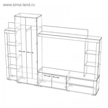 Стенка Монако (Лин) в Асбесте - asbest.mebel-e96.ru
