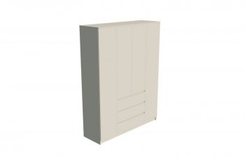 Шкаф распашной Мори 1600 мм сатин (ДСВ) в Асбесте - asbest.mebel-e96.ru