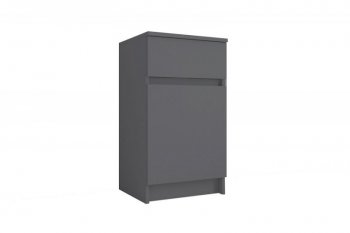 Тумба для обуви с 1ящ. Мори МПТ400 графит (ДСВ) в Асбесте - asbest.mebel-e96.ru