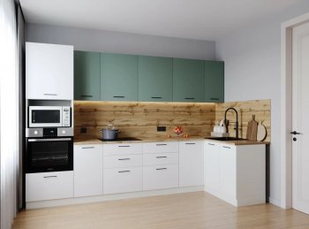 Угловой кухонный гарнитур Муссон 3200*1400 мм (Санвут) в Асбесте - asbest.mebel-e96.ru