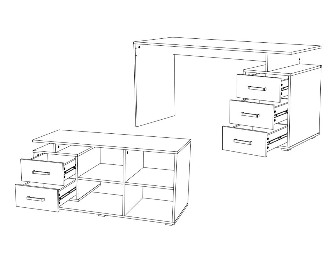 Стол компьютерный Неаполь-1 (Миф) в Асбесте - asbest.mebel-e96.ru