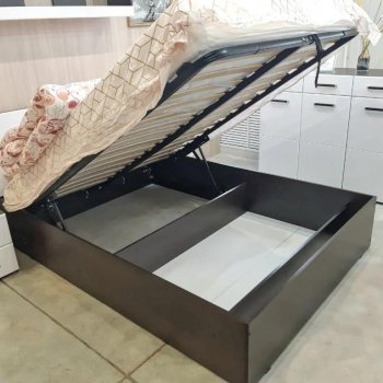 Кровать с подъемным механизмом Ненси Люкс (Эко) в Асбесте - asbest.mebel-e96.ru