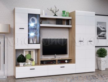 Стенка Нэнси new Вариант-4 (Миф) в Асбесте - asbest.mebel-e96.ru