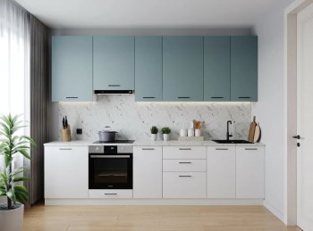 Кухонный гарнитур высокий Ниагара 3000 мм ЛДСП/МДФ (Санвут) в Асбесте - asbest.mebel-e96.ru