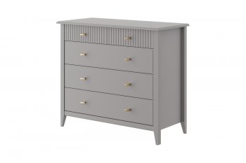 Комод 5 ящиков Никеа антрацит (БМ) в Асбесте - asbest.mebel-e96.ru