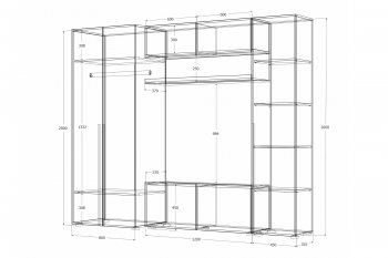 Стенка Норден (Зарон) в Асбесте - asbest.mebel-e96.ru